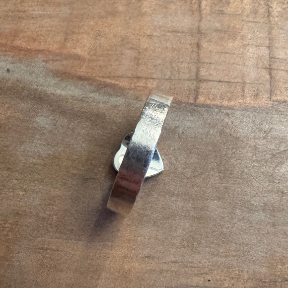 GUCCI Heart Solid 925 Sterling Silver Trademark Ring Size 16 Authentic US: 7.5 - Picture 6 of 6